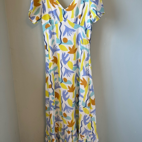 Garden spring party floor length dress - Picture 2 of 4
